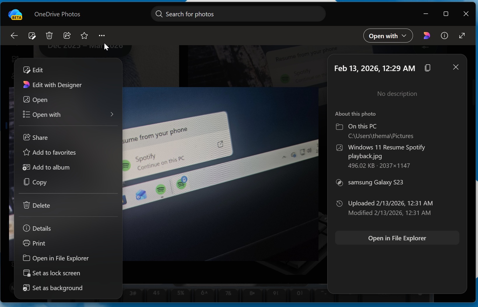 Windows 11 дозволить видаляти OneDrive з усіма файлами 9 OneDrive Photos app hands on