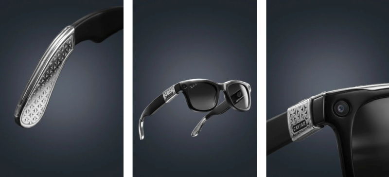 Багатіям буде важче: Caviar "обважила" смарт-окуляри Ray-Ban золотом, сріблом та шкірою крокодила 3