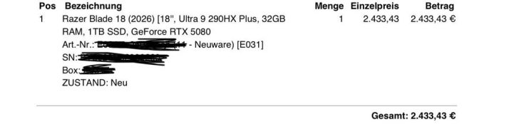 Razer Blade 18 з RTX 5090 помилково продається за $2900 з подвійним сховищем 4 Razer Blade 18 з RTX 5090 помилково продається за $2900 з подвійним сховищем 4