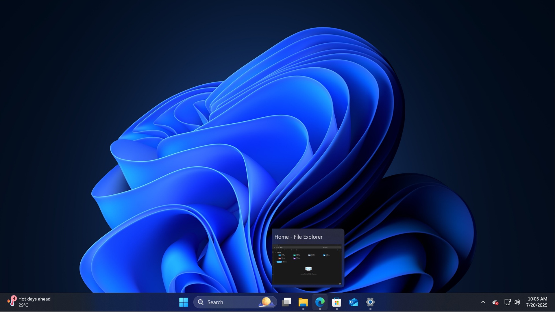 Windows 11 task view and taskbar performance