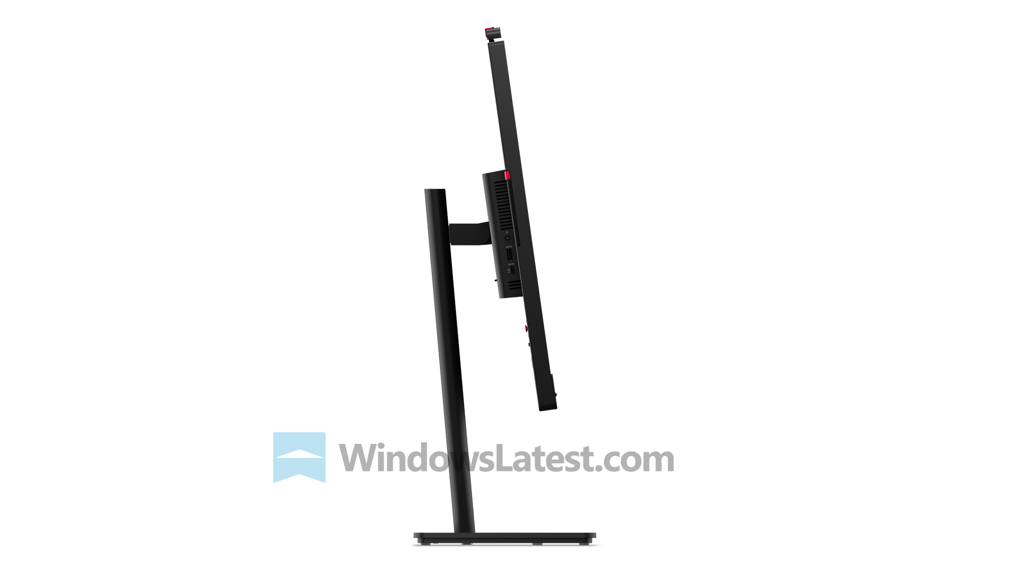 Бічний вигляд монітора Lenovo ThinkVision t32ud 4v