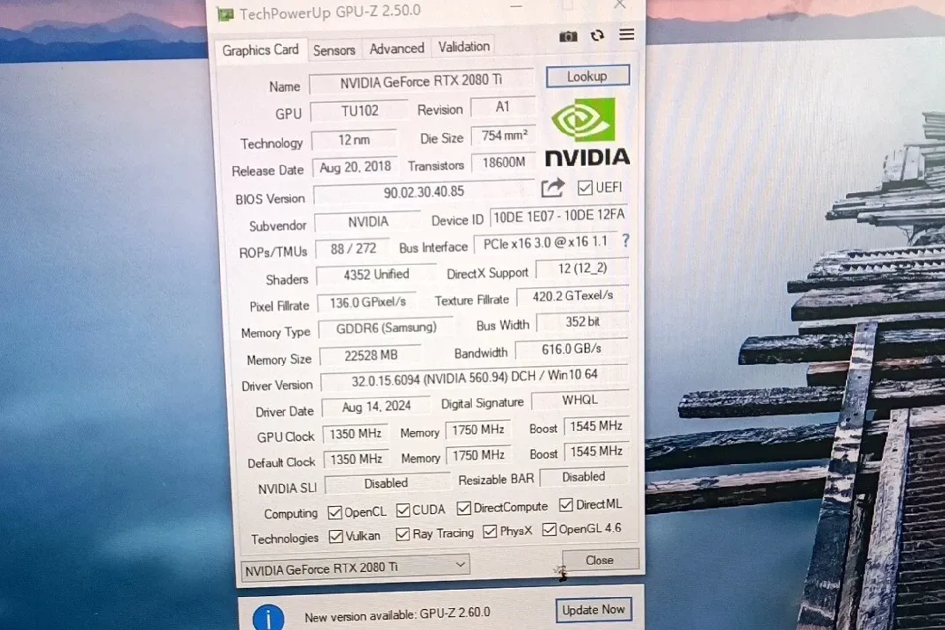 RTX 2080 Ti: на eBay продають версію з 22 ГБ пам'яті за $500 3