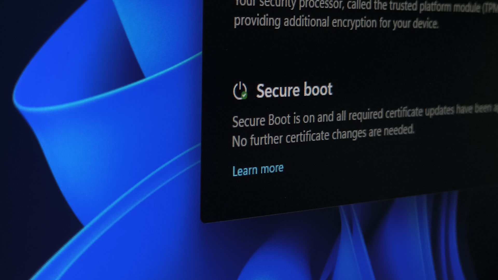Windows 11 PCs without the Secure Boot 2023 certificates will keep booting normally and will get them in future updates.