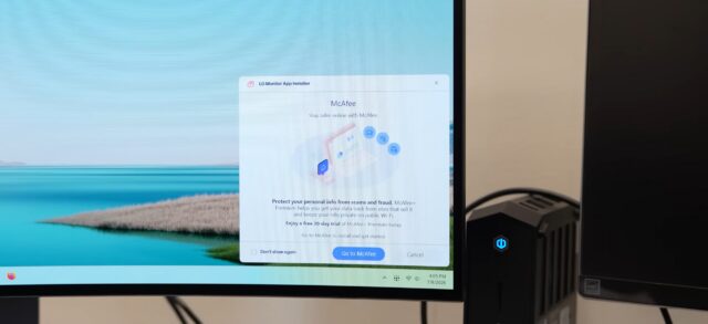 Microsoft вимагає від LG припинити встановлення реклами McAfee на моніторах з Windows 3