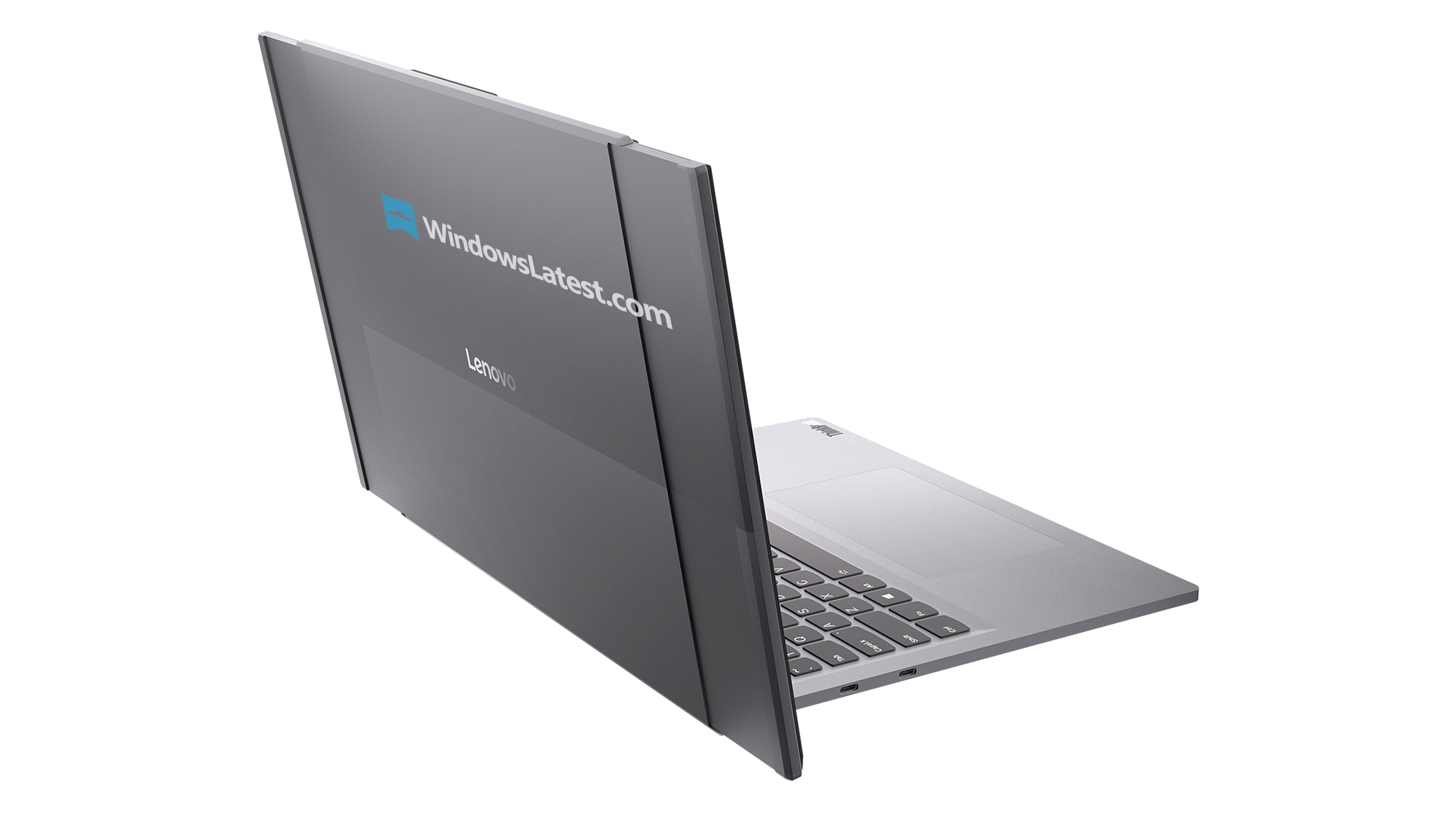 Lenovo презентувала ноутбук Project Swan з ролап-екраном для бізнесу 5 Lenovo Project Swan laptop Rollable rear view
