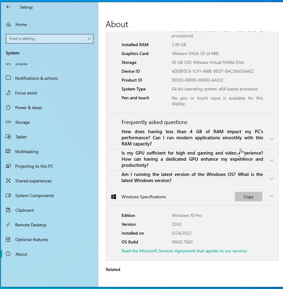 Windows 10 Build 19045.7663