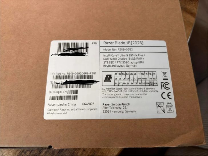 Razer Blade 18 з RTX 5090 помилково продається за $2900 з подвійним сховищем 3 Razer Blade 18 з RTX 5090 помилково продається за $2900 з подвійним сховищем 3