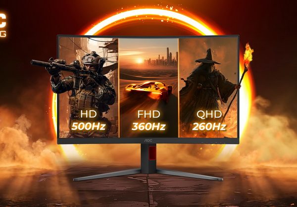AOC Gaming CQ32G4ZA: 31,5-дюймовий вигнутий монстр для ігор з трьома режимами: 1440p@260 Гц, 1080p@360 Гц та 720p@500 Гц
