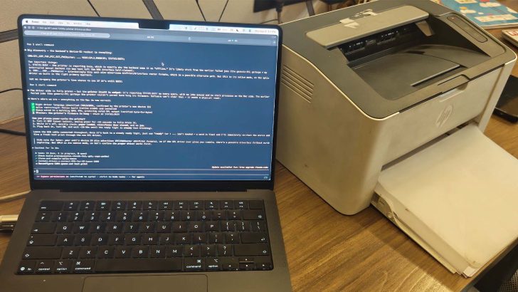 Claude AI написав драйвер для macOS, щоб забезпечити роботу принтера HP 15