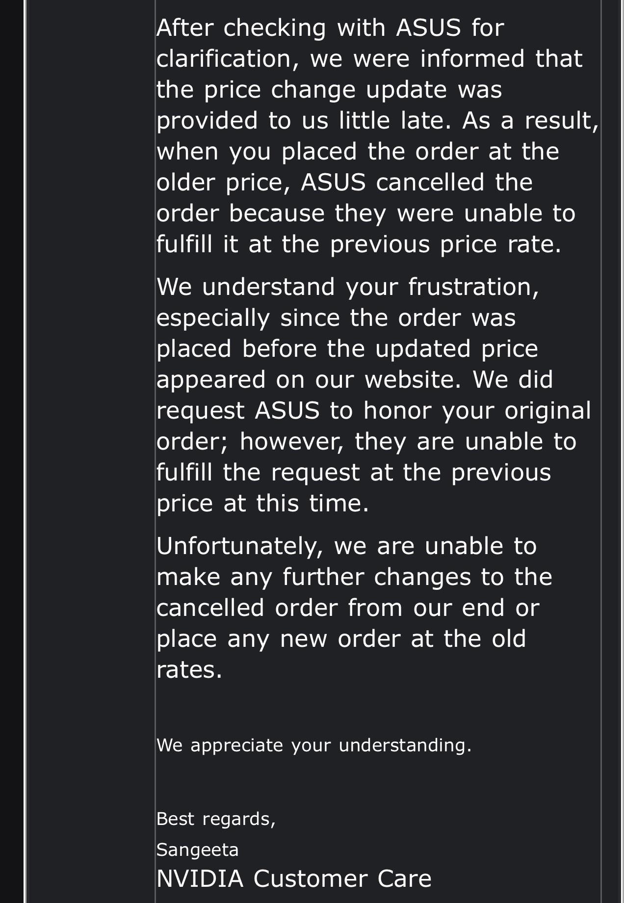 ASUS просить $5090 за RTX 5090, анулювавши замовлення клієнта, який вже заплатив $4607 2