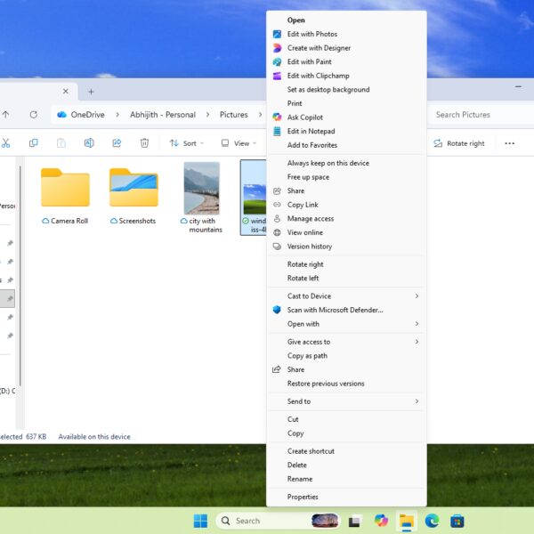 Microsoft оновить меню правого кліка у Windows 11