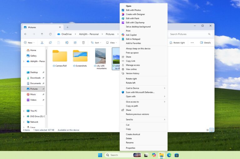 Microsoft оновить меню правого кліка у Windows 11 6
