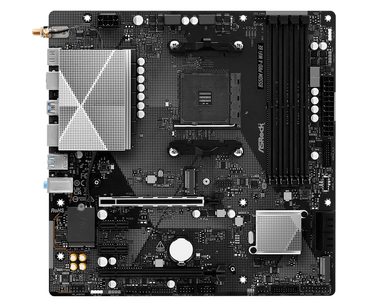 ASRock випустила бюджетну материнську плату B550M Pro-A WiFi 6E для платформи AM4 2