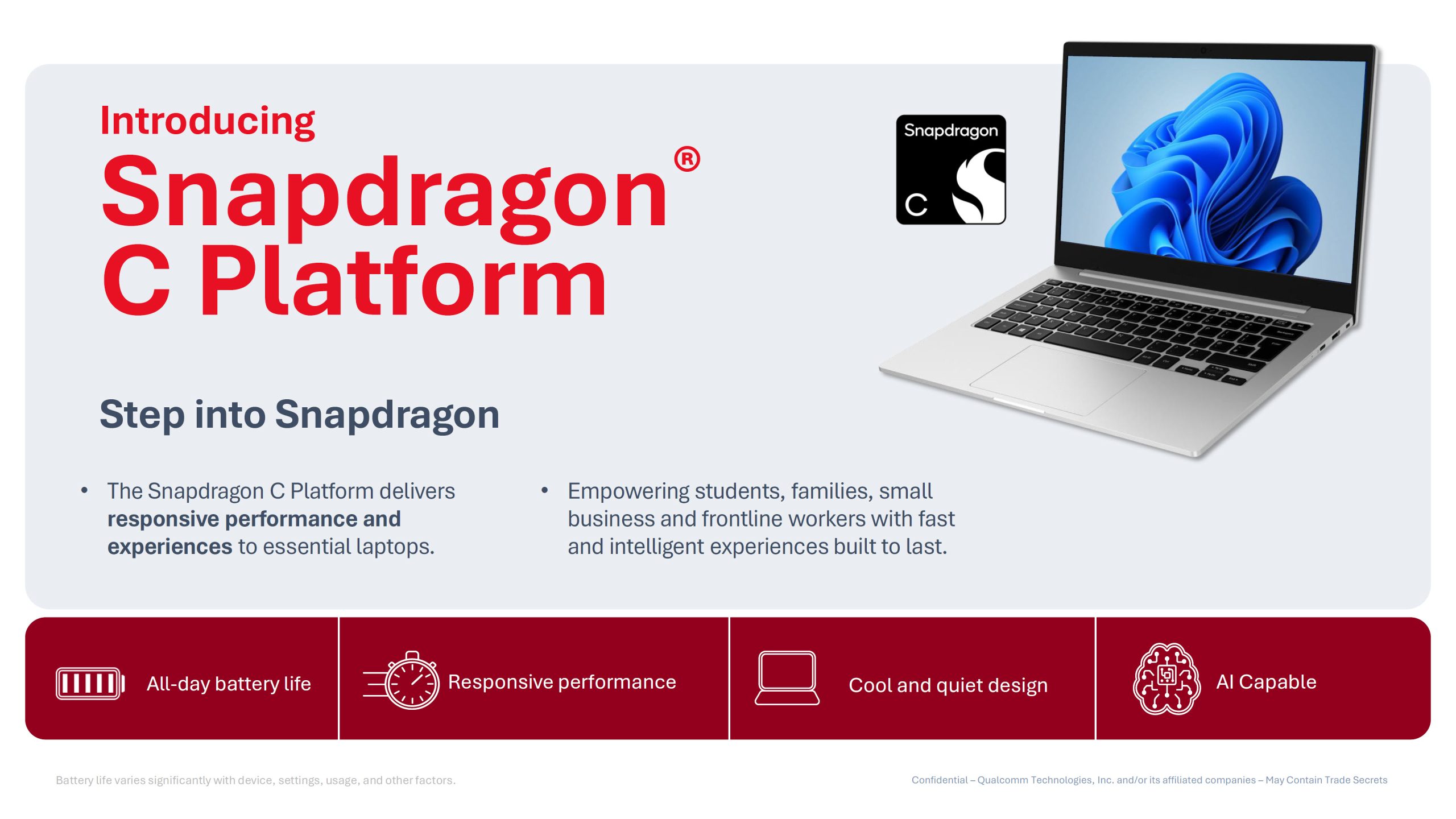 Snapdragon C: Qualcomm націлився на ноутбуки за $300 з 16 ГБ пам'яті 2