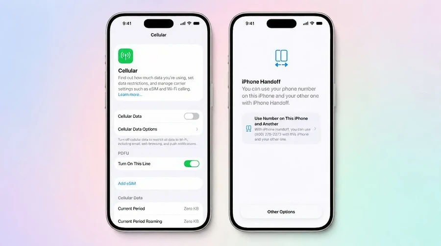 iOS 17: два iPhone можуть працювати з одним номером завдяки Handoff 1