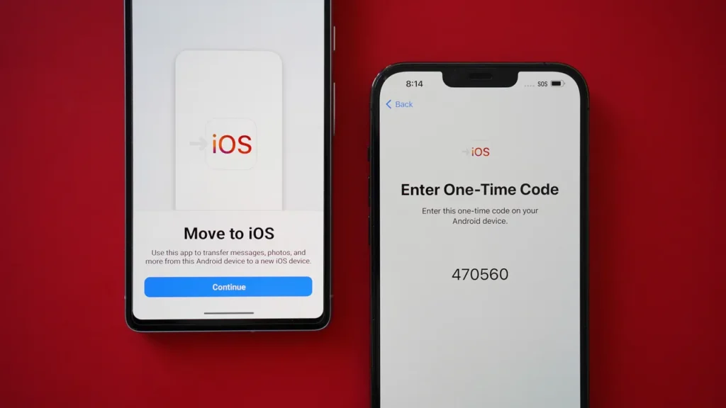 Одноразовий код для переходу з Android на iOS