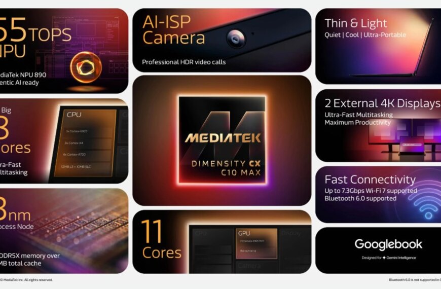 MediaTek представила 3-нм чіп для Google Chromebook