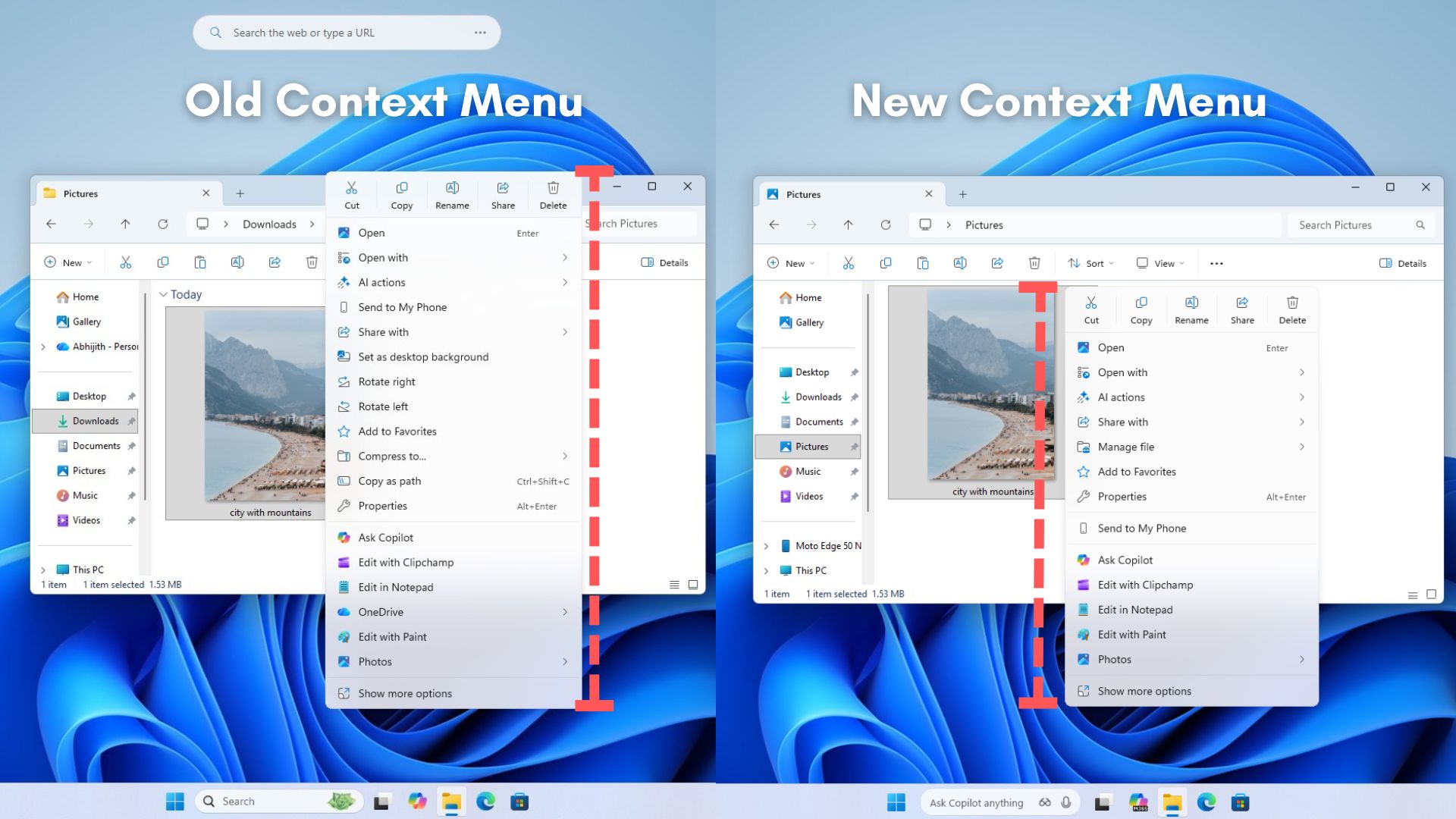 Microsoft: Windows 11 стане помітно швидшим цієї осені 2 Нове оновлення контекстного меню Windows 11