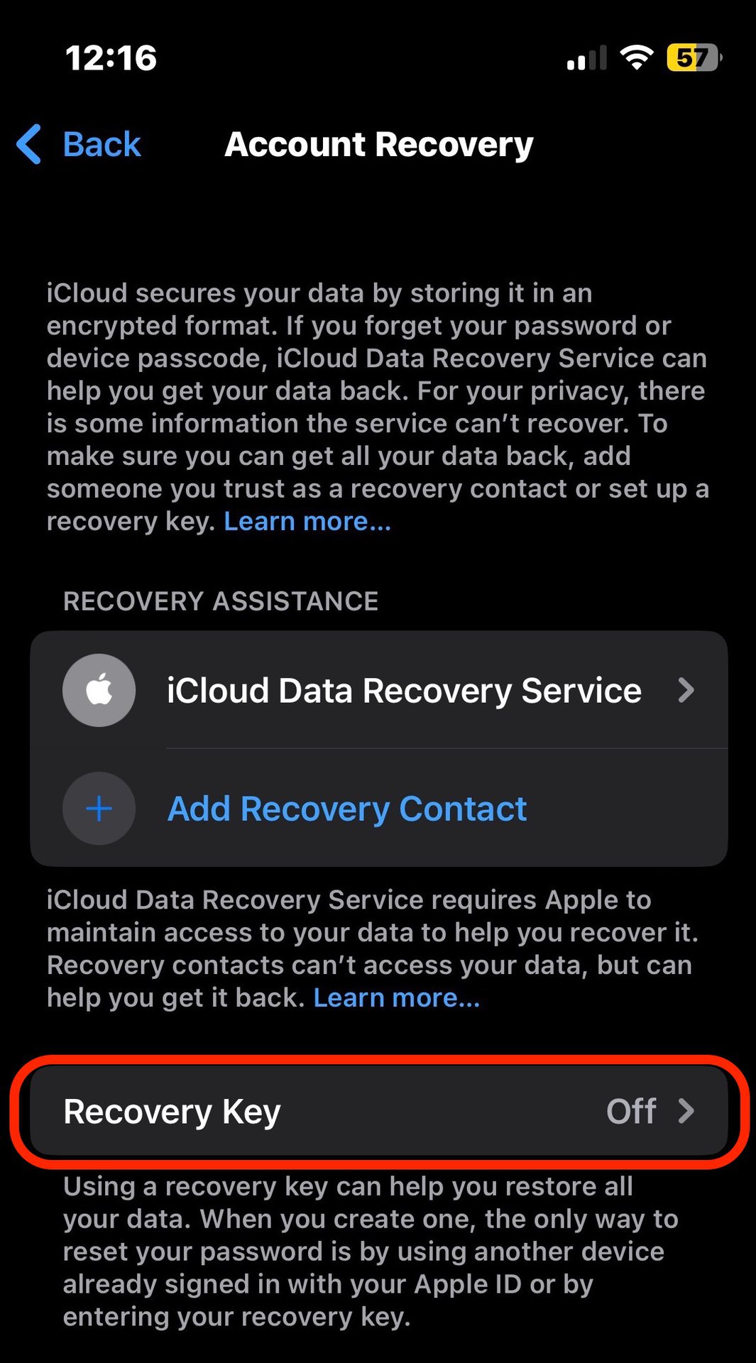 Як налаштувати та використовувати ключ відновлення Apple ID 3