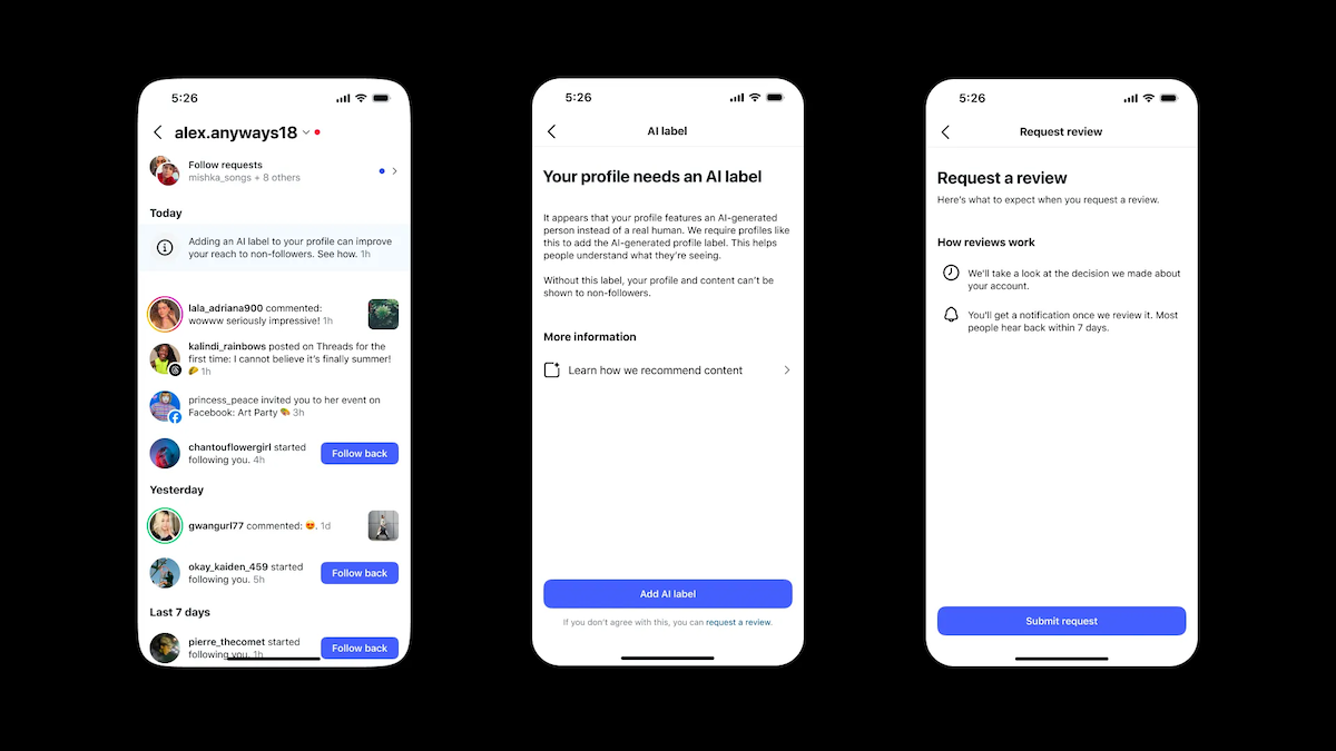 Instagram обмежує нерозкриті профілі зі штучним інтелектом 1