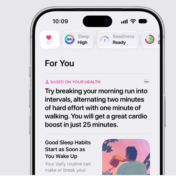 Apple Health отримає нові функції: вік здоров’я та оцінка готовності