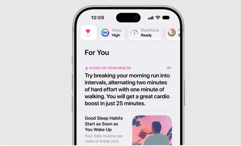 Apple Health отримає нові функції: вік здоров’я та оцінка готовності 36 Apple Health отримає нові функції: вік здоров’я та оцінка готовності 25