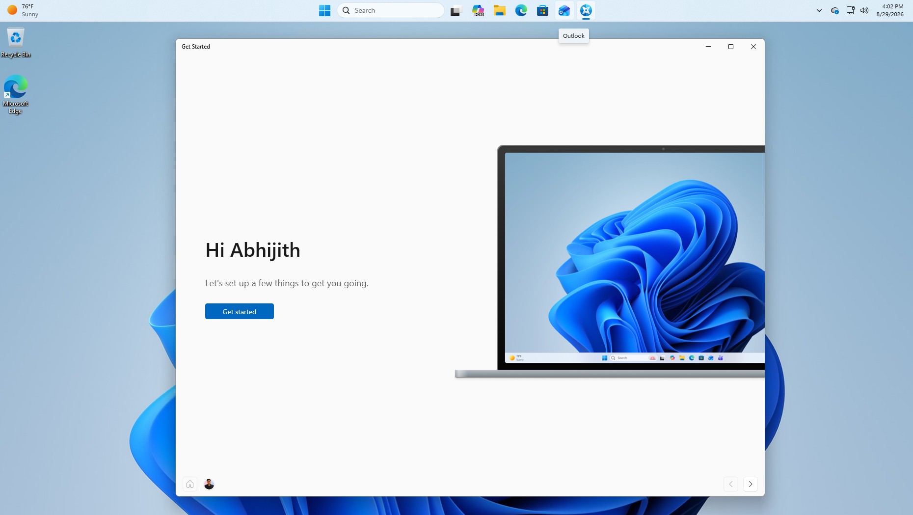 Windows 11 26H2: перші враження від оновлення 14 New Get Started app in Windows 11