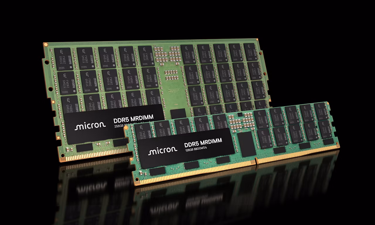 Micron вміщує 512 ГБ пам’яті в одну планку DDR5, виводячи сервери Intel та AMD на 12 ТБ зі швидкістю 9200 МТ/с 3