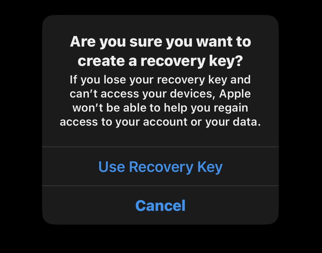 Як налаштувати та використовувати ключ відновлення Apple ID 4