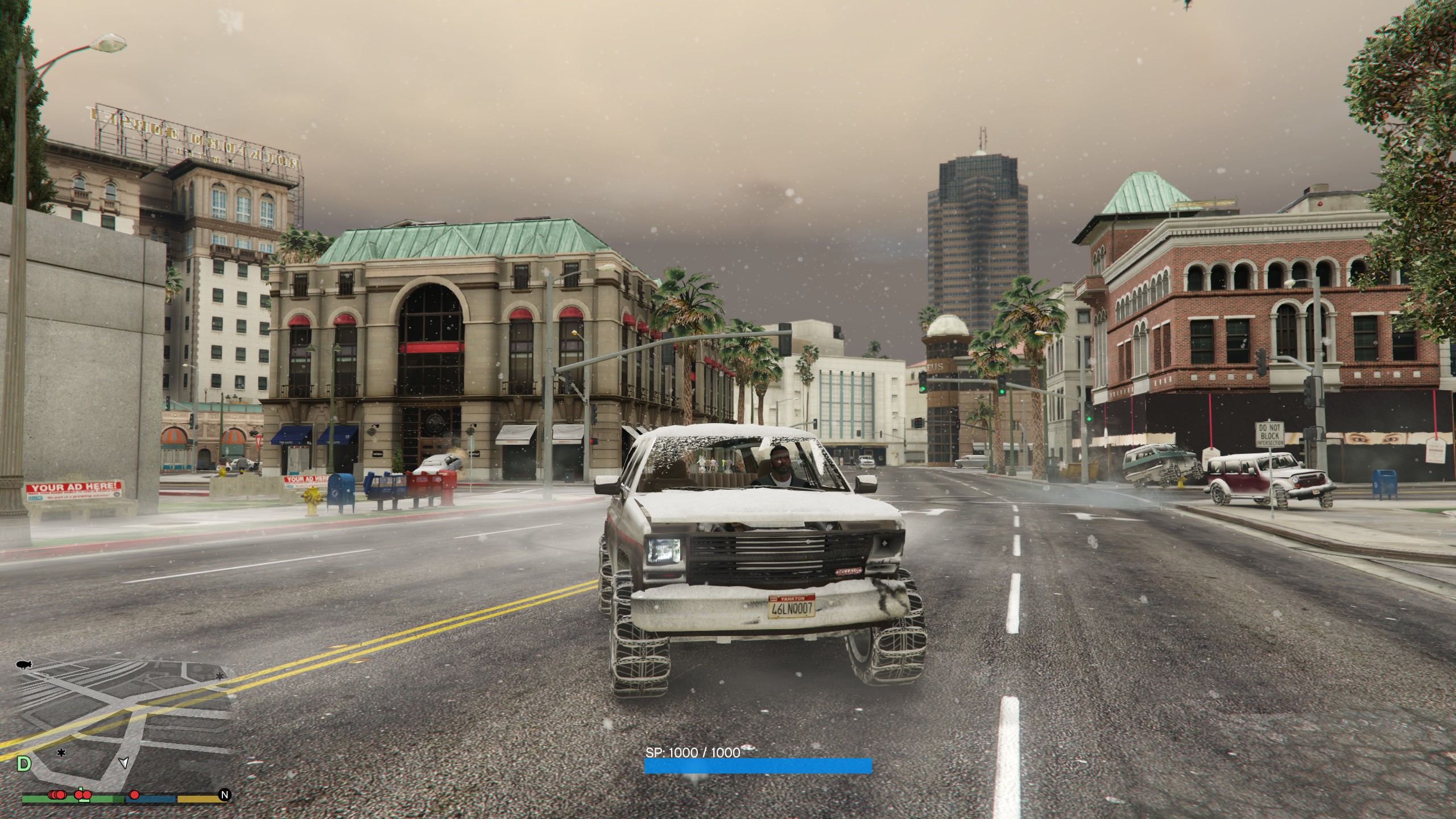 GTA V засипало снігом: реалістична зима у Лос-Анджелесі 2