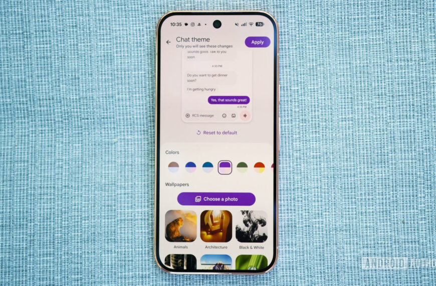 Головна 25 Google Messages додає теми чату для звичайних SMS