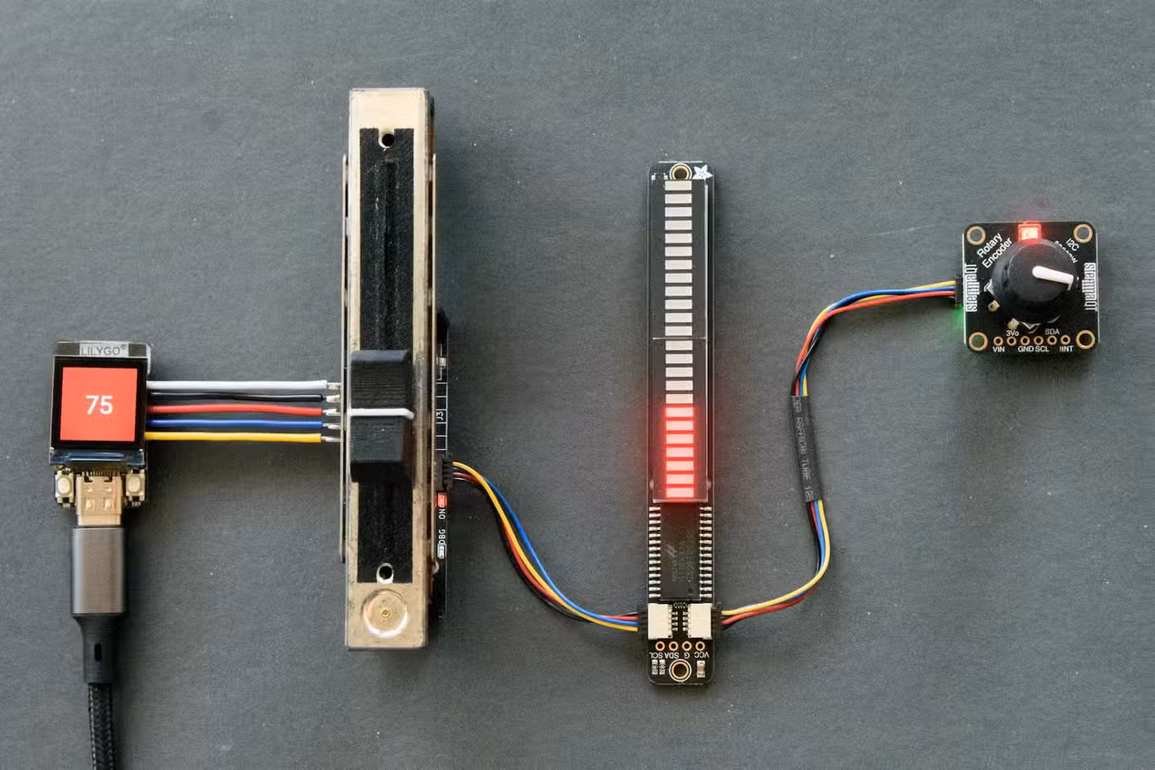ESP32 перетворює звичайні висувні регулятори на елементи керування розумним будинком 4