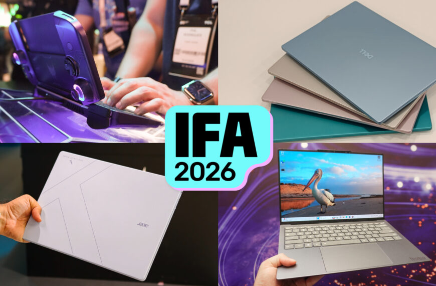 Головна 41 Ноутбуки IFA 2026: яскраві кольори, надтонкий дизайн та дисплеї, що згортаються