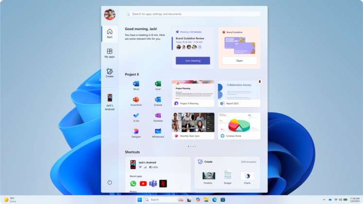 Прототип меню «Пуск» №3 від Microsoft