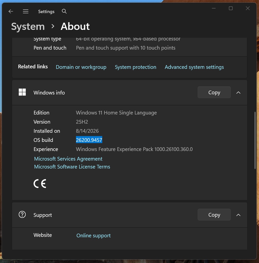 Microsoft визнає: оновлення Windows 11 все ще спричиняє проблеми зі звуком, а виправлення з’явиться не раніше жовтня 4 Windows 11 KB5129195 update advances to Build 26200.9457