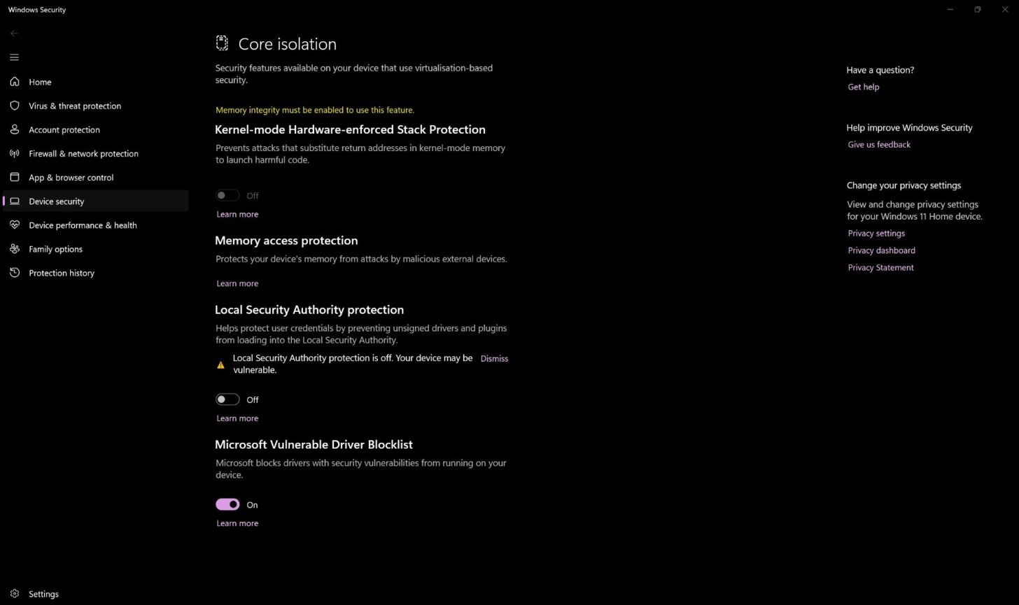 Microsoft автоматично вимкне сторонні програми для андервольтингу у Windows 11 для боротьби з шкідливим ПЗ 2