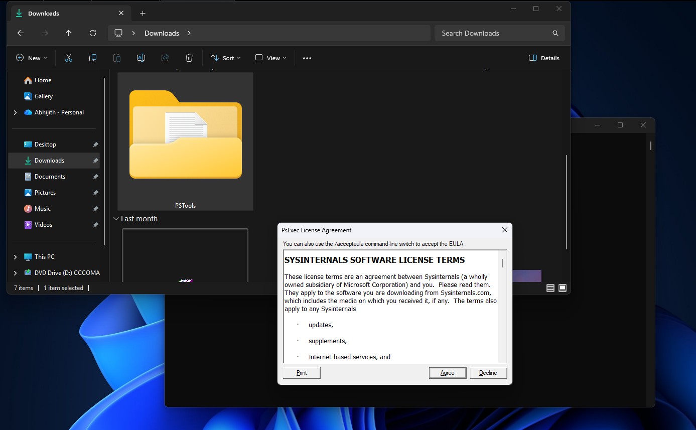 Installing PsExec