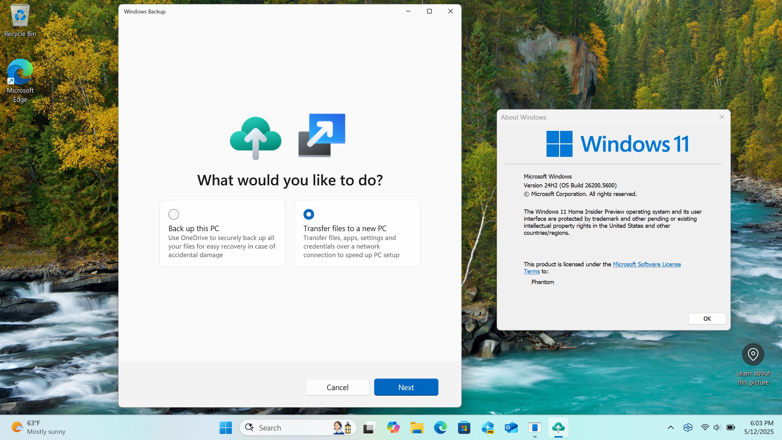 Microsoft припиняє роботу над інструментом для передачі даних між ПК у Windows 11 заради OneDrive 4 Головна сторінка програми Windows Backup