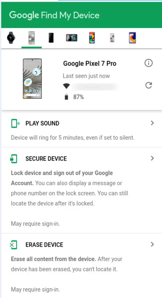 Як увімкнути функцію «Знайти мій пристрій» на телефоні Android 15 Бічна панель