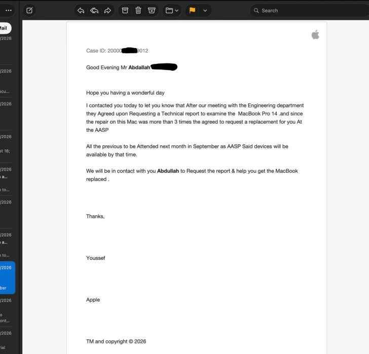 Apple відмовилася від заміни MacBook Pro M4 Pro після шести невдалих спроб ремонту 2