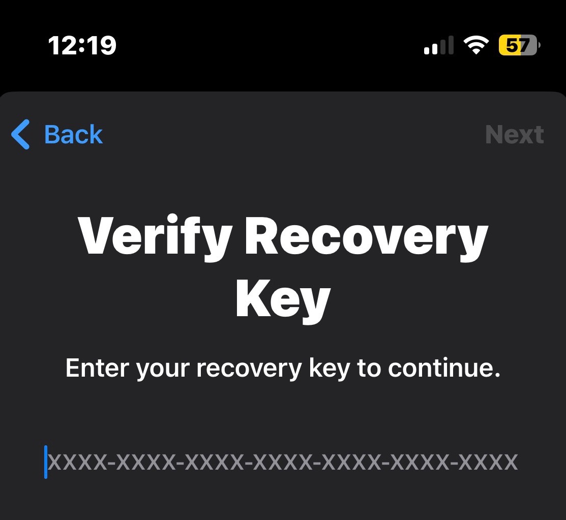 Як налаштувати та використовувати ключ відновлення Apple ID 6