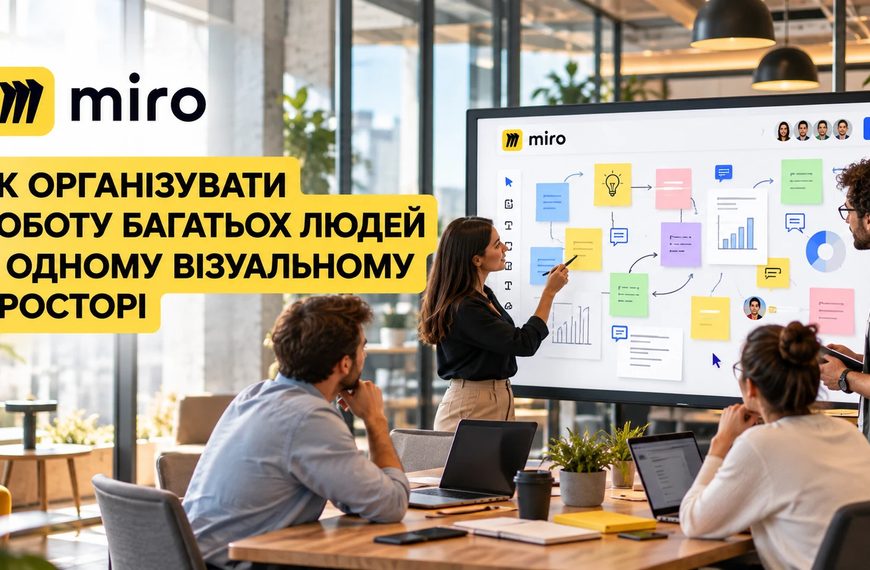 Головна 32 Miro для командної співпраці: як організувати роботу багатьох людей в одному візуальному…