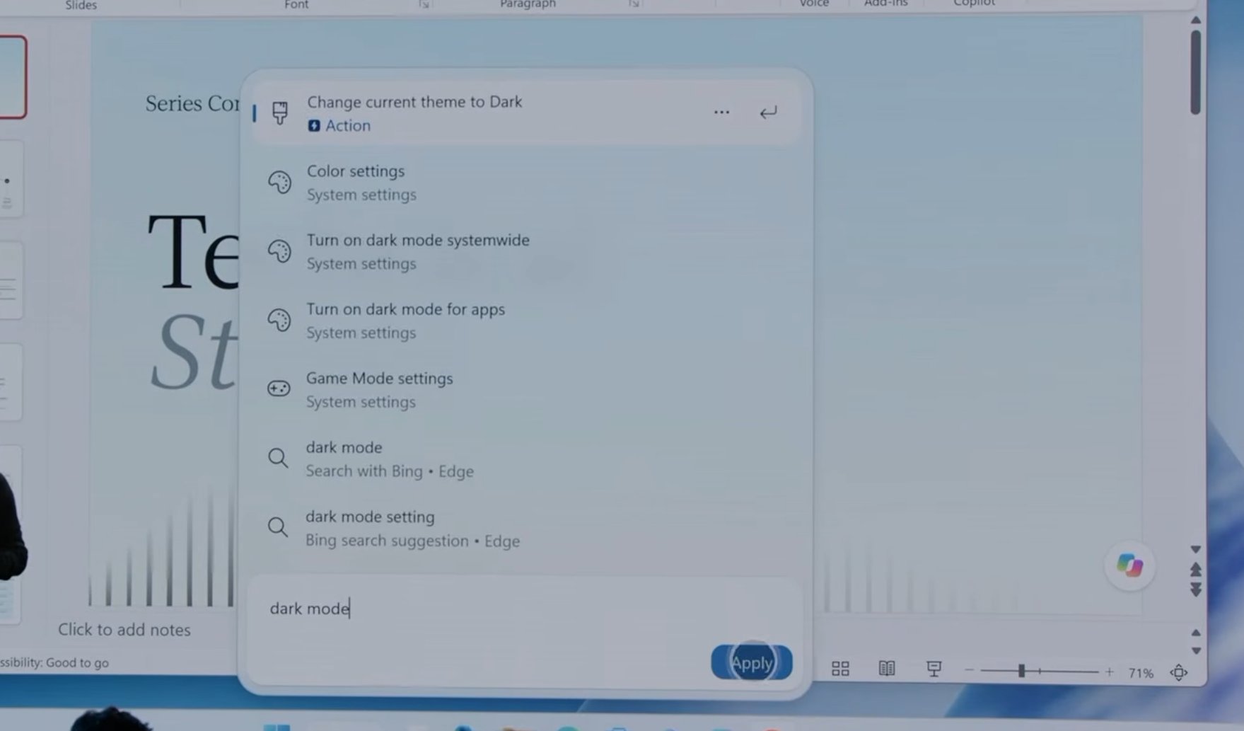 Новий інтерфейс пошуку Windows 11