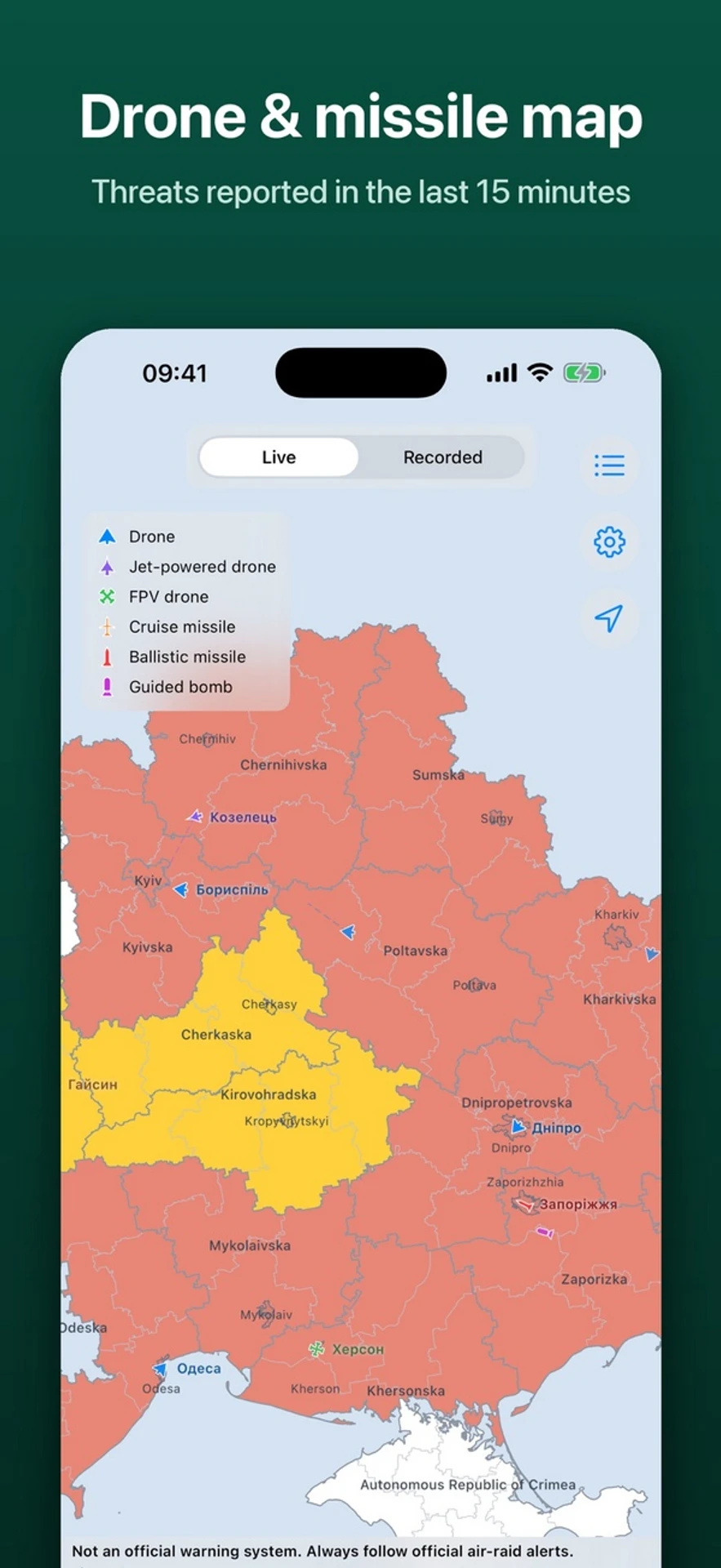 Як відстежувати повітряні тривоги: огляд застосунків, карт і Telegram-каналів 10