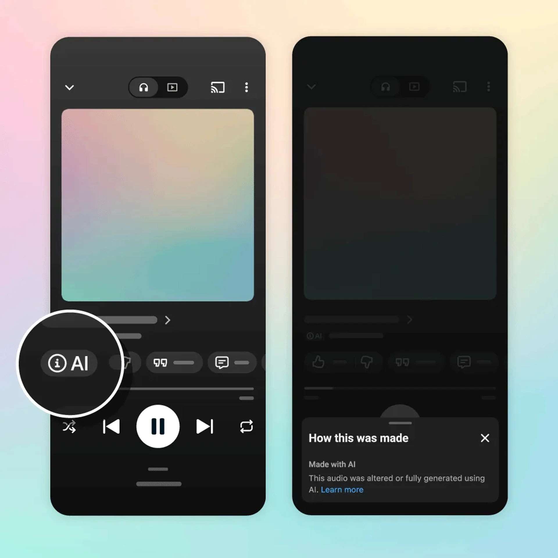 YouTube Music позначає треки, створені штучним інтелектом 2