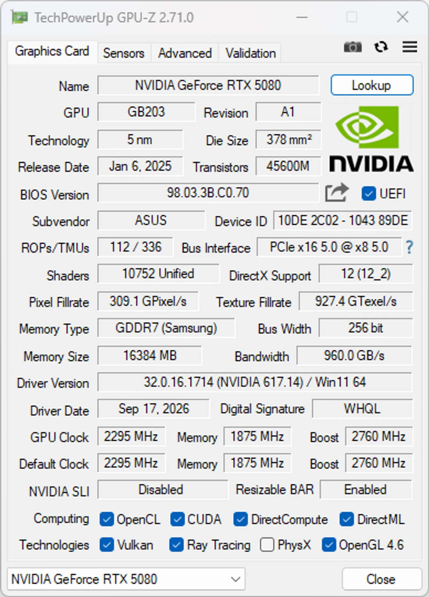 ПК з RTX 5080 та Ryzen 7 9800X3D в корпусі ASUS ROG Cronox ARGB 14