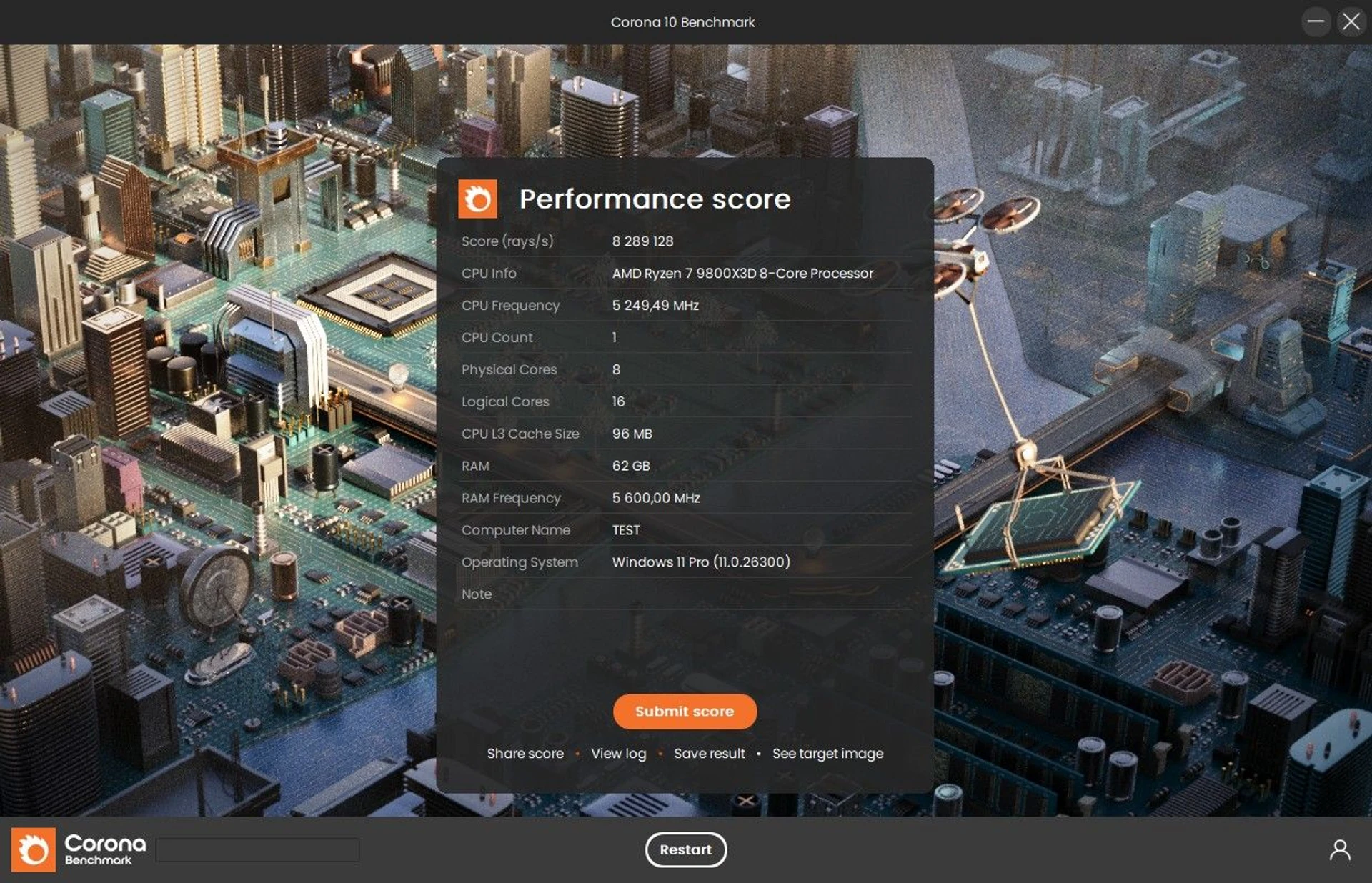 ПК з RTX 5080 та Ryzen 7 9800X3D в корпусі ASUS ROG Cronox ARGB 53